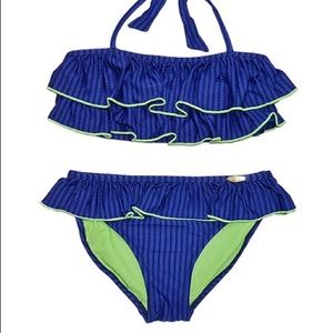 Jessica Simpson Girls Seersucker Bikini Set 14